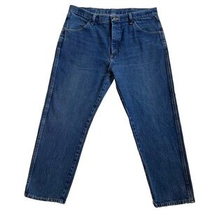 Rustler Denim Blue Jeans Mens 38x29 Regular Fit Straight Leg Rugged Workwear
